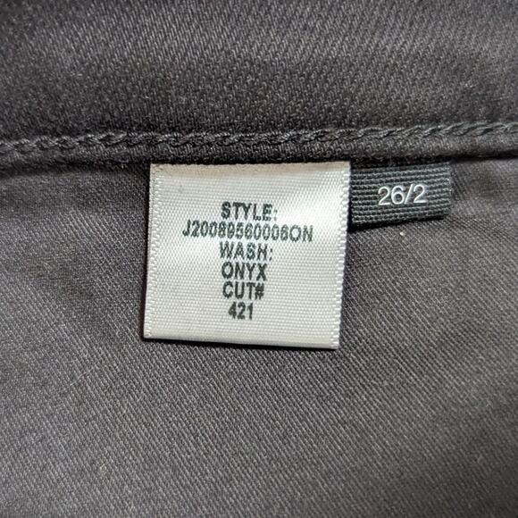 Veronica Beard Debbie Skinny High Rise Jeans Onyx Black Size 26/2 - Picture 6 of 11